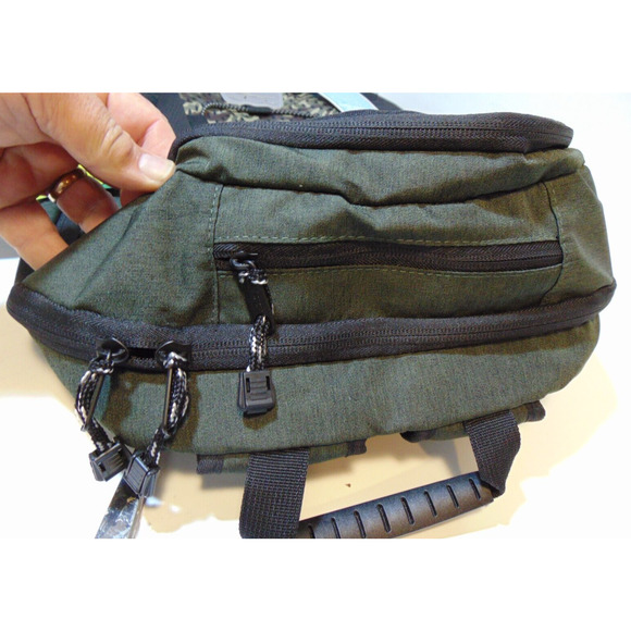 Backpack Eastport Summit Bungee Green Camo Padded Adjustable Laptop Sleeve Pad - Picture 4 of 8